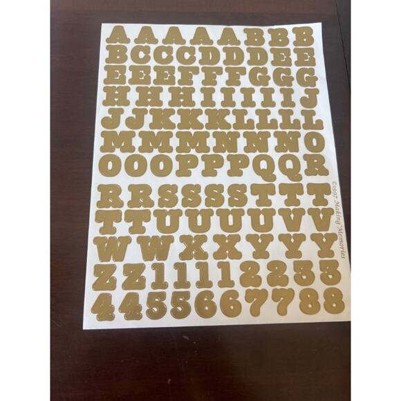 New In Package Bundle of 15 Alphabet Stickers Sheets Glitter Stickers Colorful - Picture 9 of 12